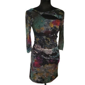 Elana Katten Mesh Dress with Cut Out Detail Small